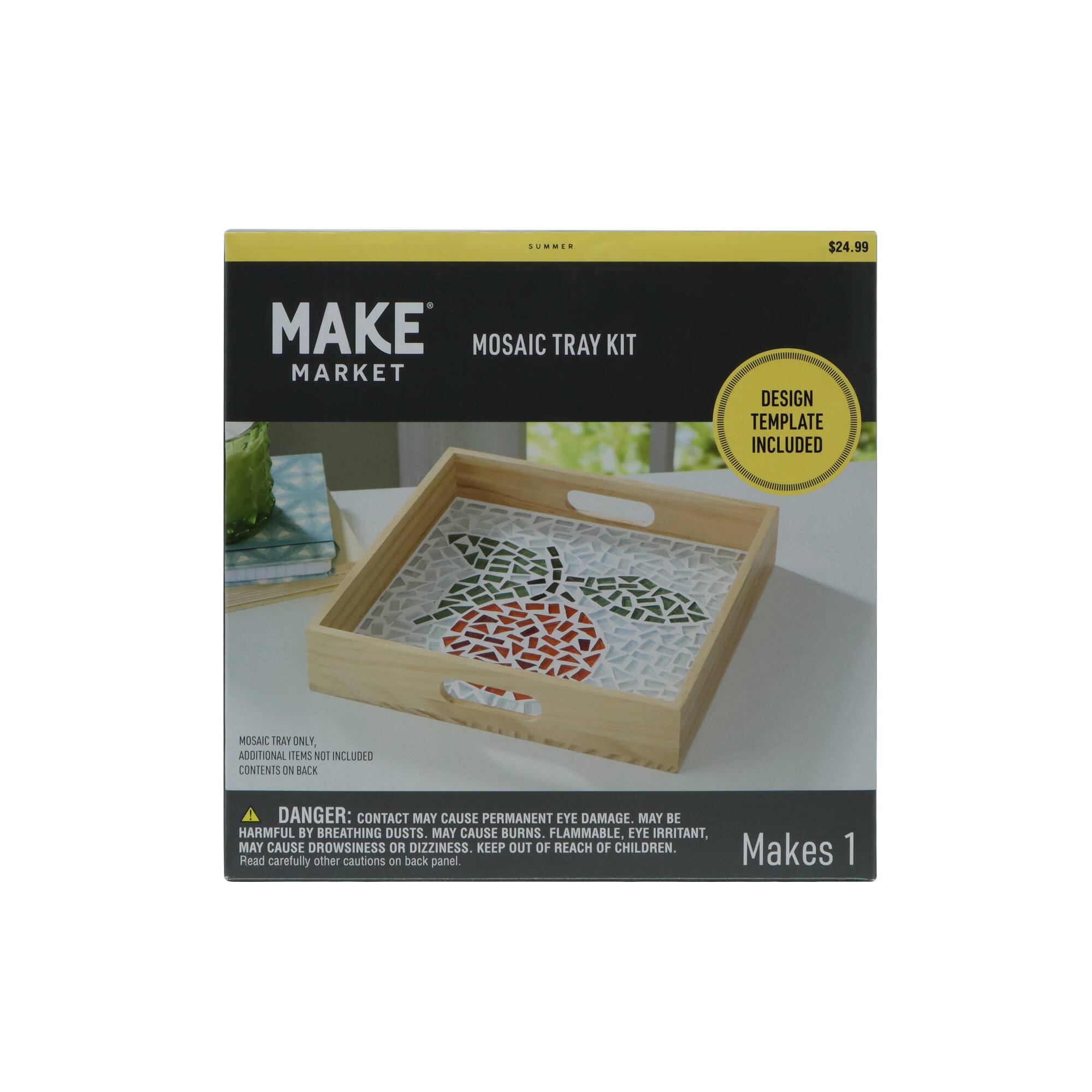 10" x 10" Orange Mosaic Tray Kit by Make Market®